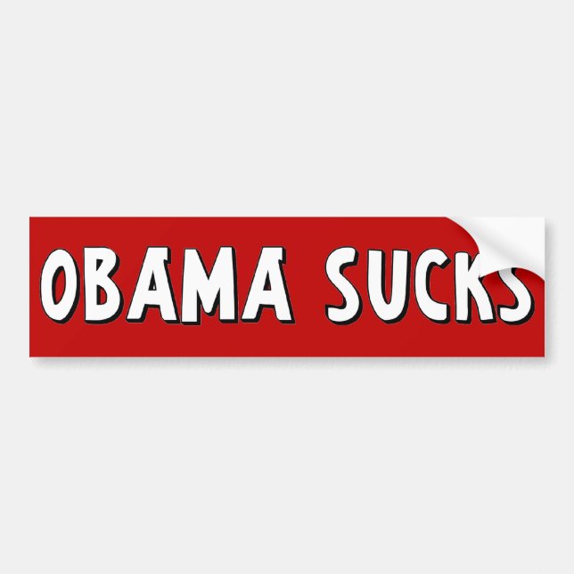 Obama Sucks Bumper Sticker (Front)