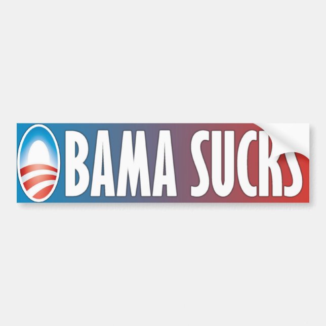 Obama Sucks Bumper Sticker (Front)