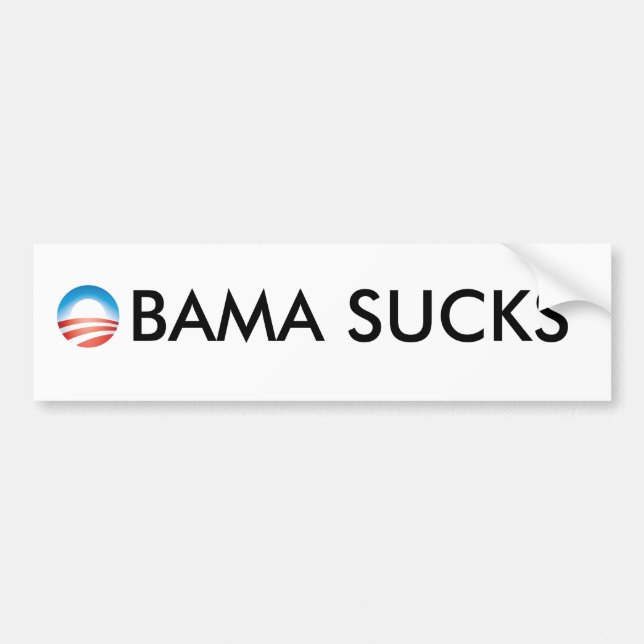 Obama Sucks Bumper Sticker (Front)