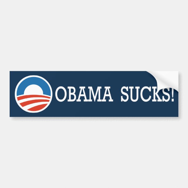 OBAMA SUCKS! BUMPER STICKER (Front)