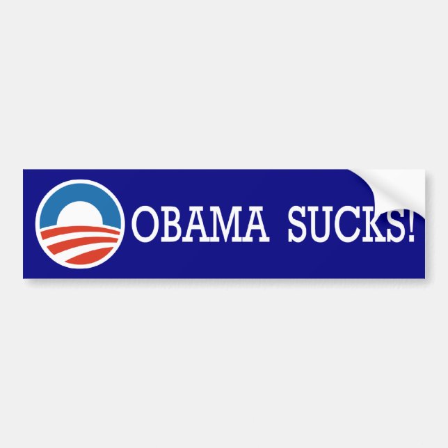 OBAMA SUCKS! BUMPER STICKER (Front)