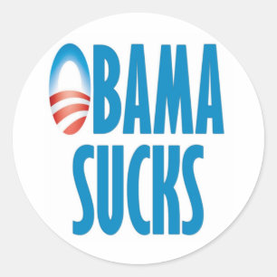 Obama Sucks Classic Round Sticker