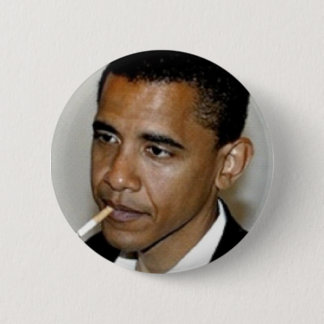 OBAMA, THANK YOU FOR SMOKING 6 CM ROUND BADGE
