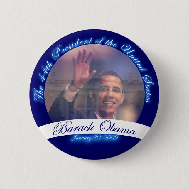Obama: The 44th President Inauguration Button (Front)