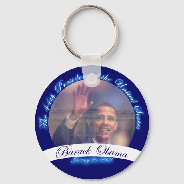 Obama: The 44th President Inauguration Keychain (Front)
