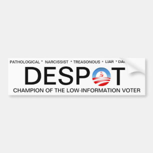 Obama the Despot Bumper Sticker