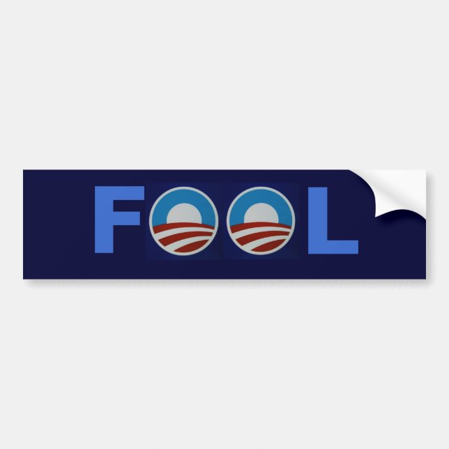 Obama the Fool Bumper Sticker (Front)