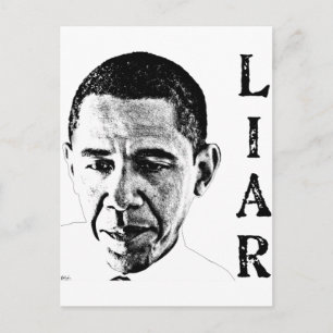 Obama the Liar Postcard