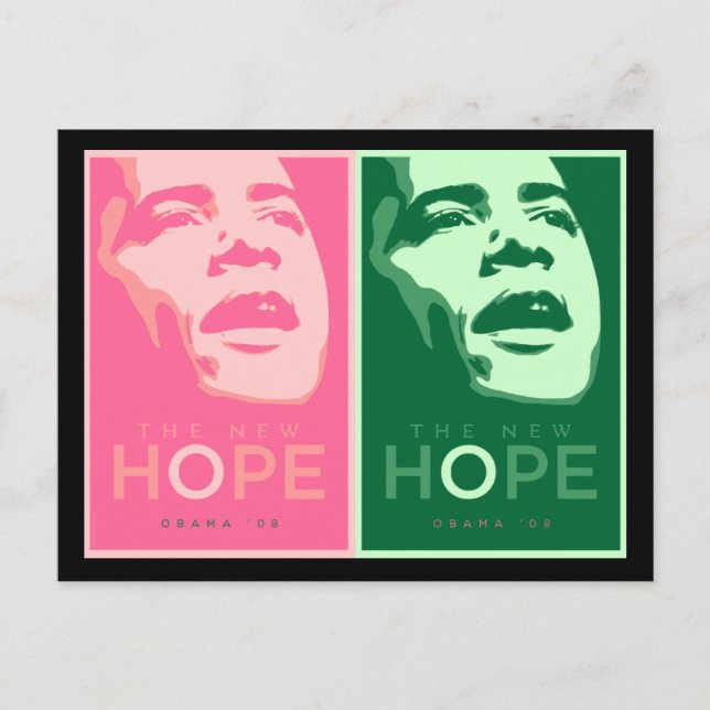 Obama 'The New Hope' Postcard (Front)