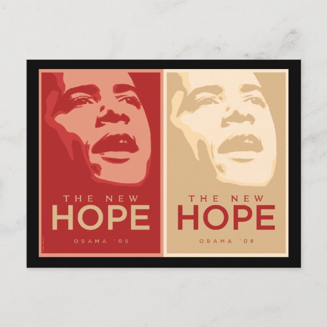 Obama 'The New Hope'  Postcard (Front)
