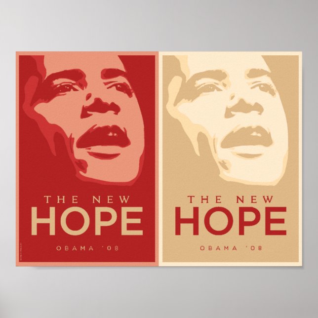 Obama - The New Hope Red & Tan Poster (Front)