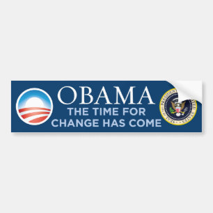 Obama - Time For Change Has Come Bumper Sticker