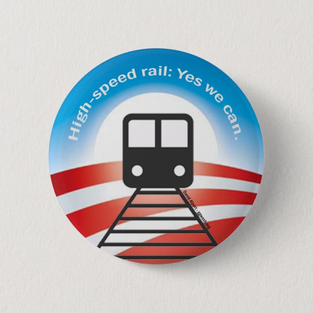 Obama Train Button (Front)