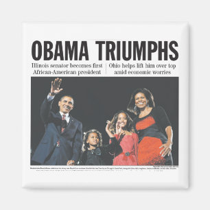 Obama Triumphs Magnet