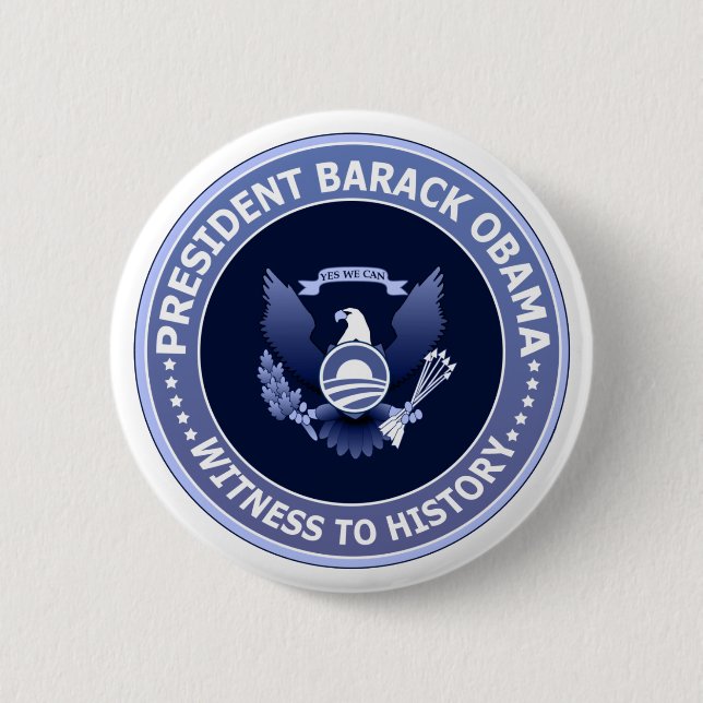Obama Victory Presidential Seal Button (Front)