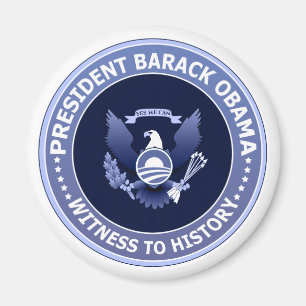 Obama Victory Presidential Seal Button Magnet