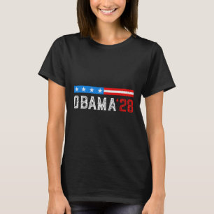 Obama Vintage Flag Retro Patriotic 2028 Political T-Shirt