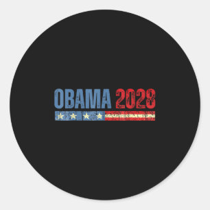 Obama Vintage President 2028 Obama _10 Classic Round Sticker