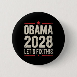 Obama Vintage President 2028 Obama _13 6 Cm Round Badge