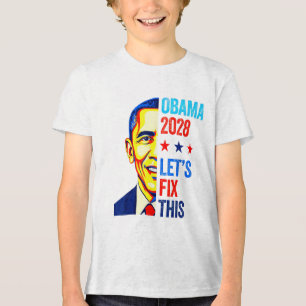 Obama Vintage President 2028 Obama _2  Tri-Blend Shirt