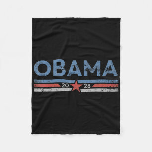 Obama Vintage President 2028 Obama _37 Fleece Blanket