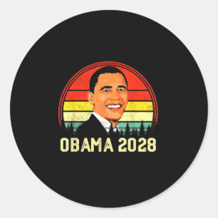 Obama Vintage President 2028 Obama _4 Classic Round Sticker