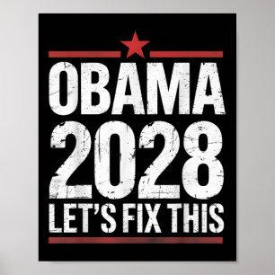 Obama Vintage President 2028 Obama 5 Poster