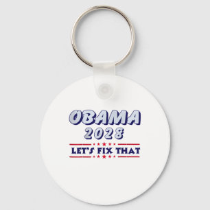 Obama Vintage Retro Patriotic 2028 Political Prote Key Ring