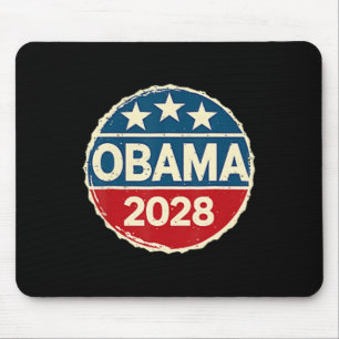 Obama Vintage Retro Patriotic 2028 Political Prote Mouse Pad