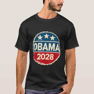 Obama Vintage Retro Patriotic 2028 Political Prote T-Shirt
