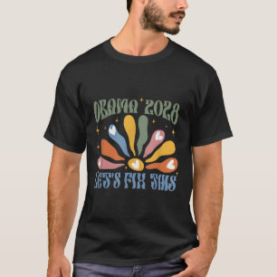 Obama Vintage Retro Patriotic 2028 Political Prote T-Shirt