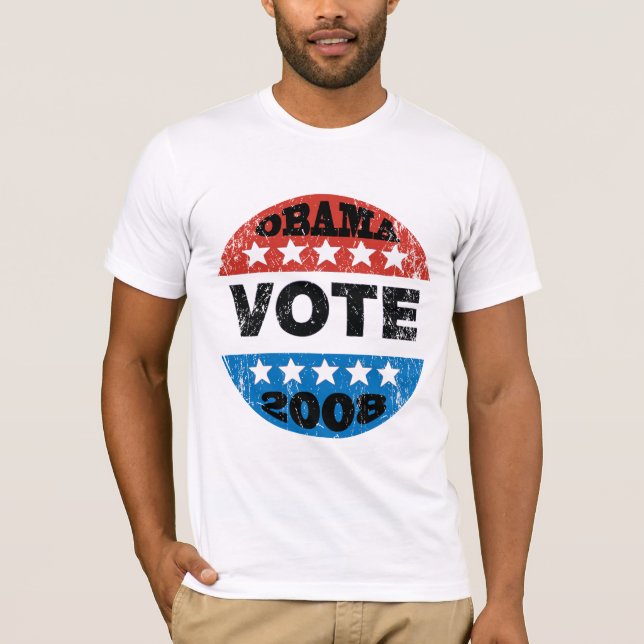 Obama Vote 2008 T Shirt (Front)