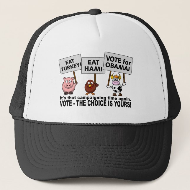 Obama Vote hat - choose color (Front)