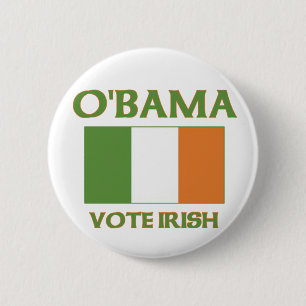 Obama vote Irish button