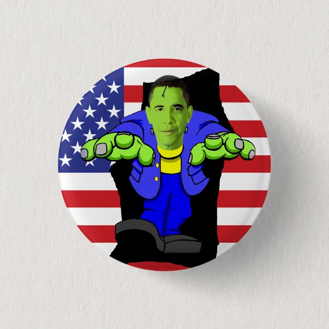Obama vs America! 3 Cm Round Badge (Front)