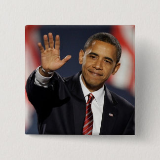 Obama-Wave 15 Cm Square Badge