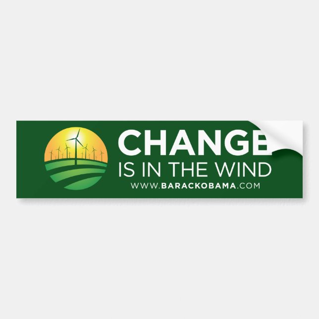 Obama Winds of Bumper Sticker (Front)
