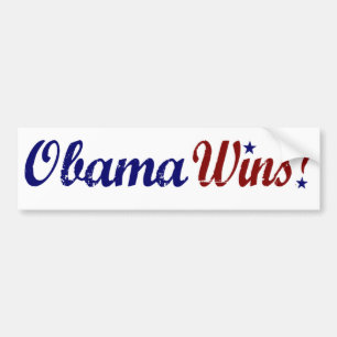 Obama Wins 2008 Bumper Sticker