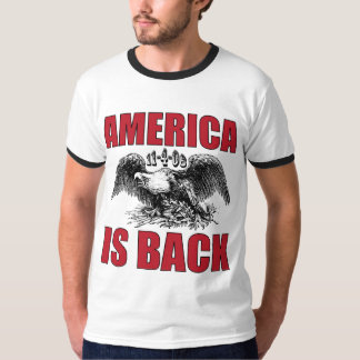 Obama Wins - America Is Back Nov-4-08 T-Shirt