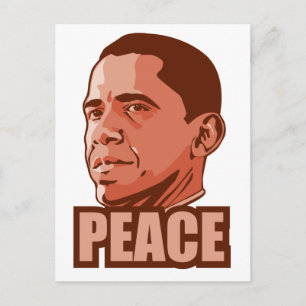 Obama Wins Peace Prize Postcard