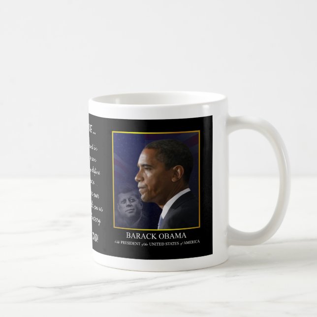 Obama with Kennedy - Coffee Mug (Right)