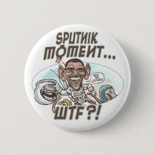 Obama WTF Dodo Bird Moment 6 Cm Round Badge