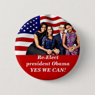 Obama,Yes We Can_ 6 Cm Round Badge