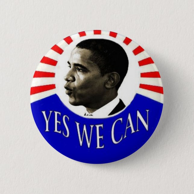 Obama Yes We Can Button (Front)