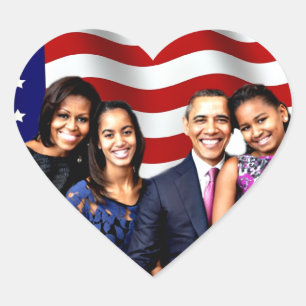 Obama,Yes We Can_ Heart Sticker