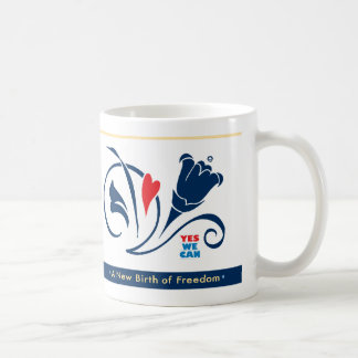 Obama - YES WE CAN, Love Blossoms 1-20-09 Mug