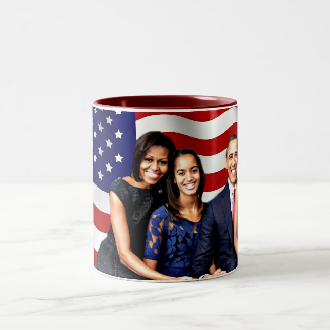 Obama,Yes We Can_ Two-Tone Coffee Mug (Center)