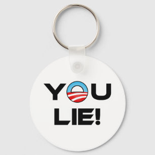 Obama You Lie Key Ring