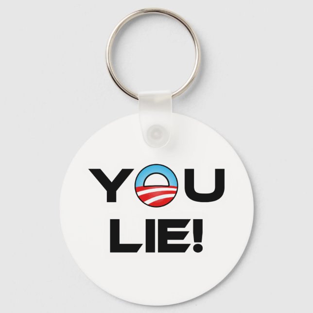 Obama You Lie Key Ring (Front)