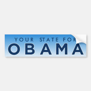Obama "Your State" Personalised Bumper Sticker